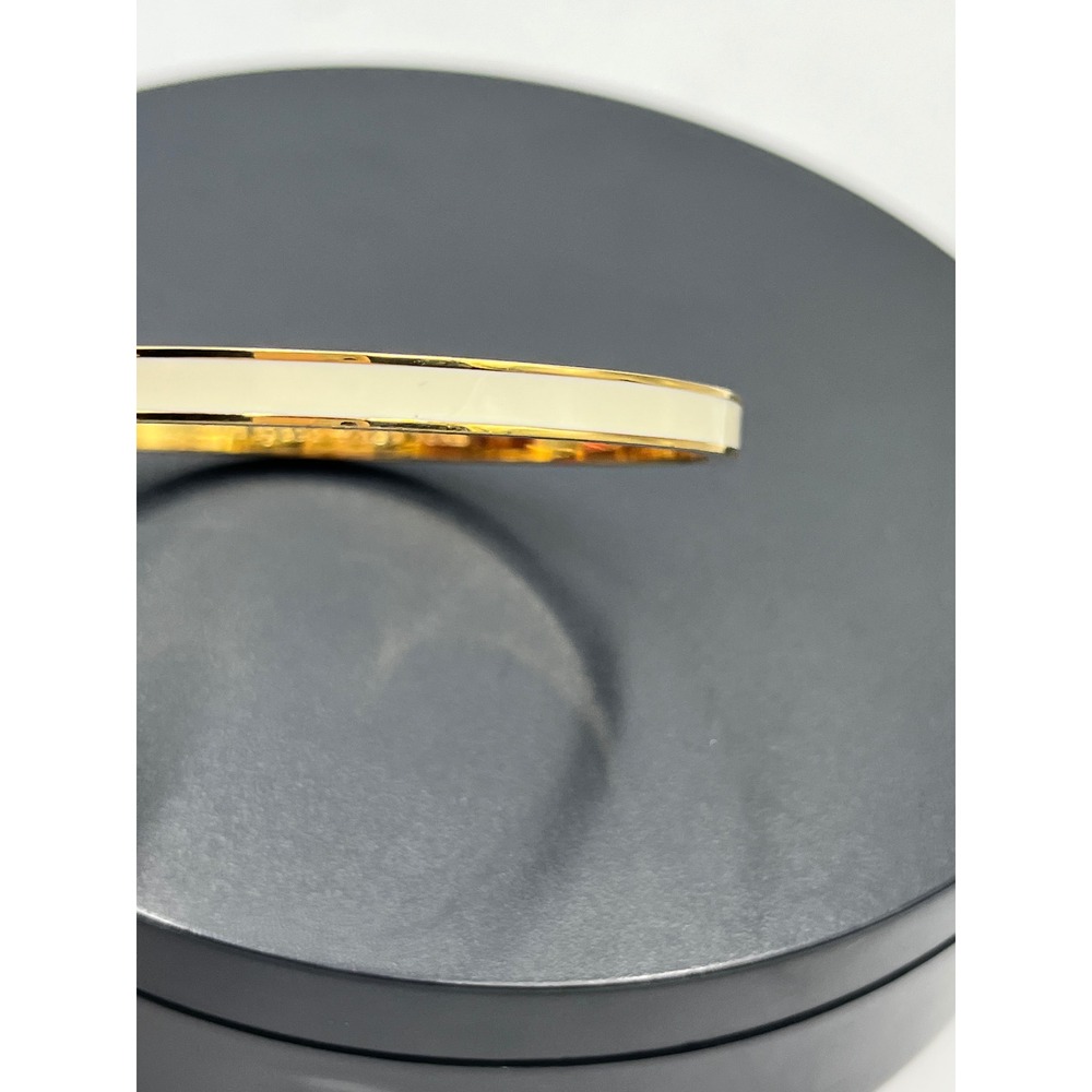 Kate Spade NY Tickle the Ivories Ivory
Enamel 12k gold-plate Bangle Bracelet - Picture 6 of 12